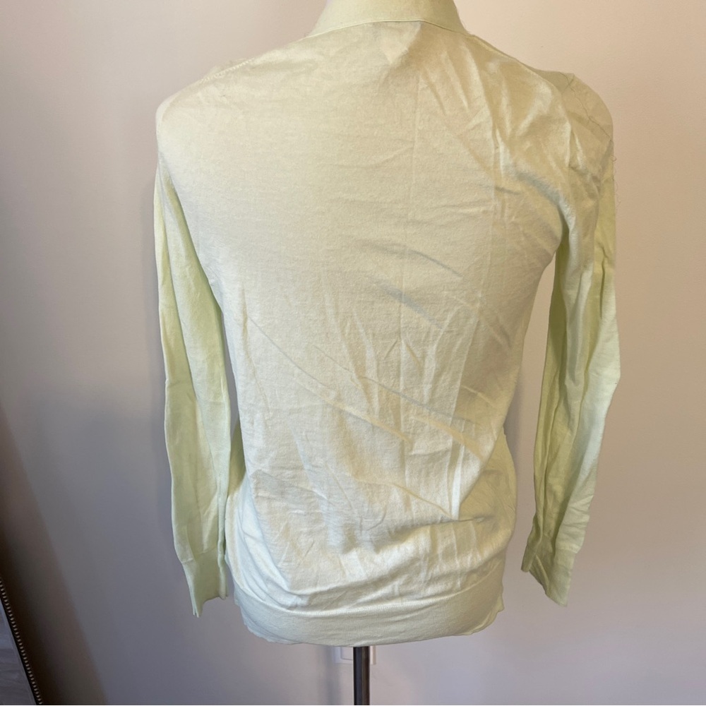 J. Crew Soft Mint green cotton Cardigan Sweater small - Picture 2 of 5